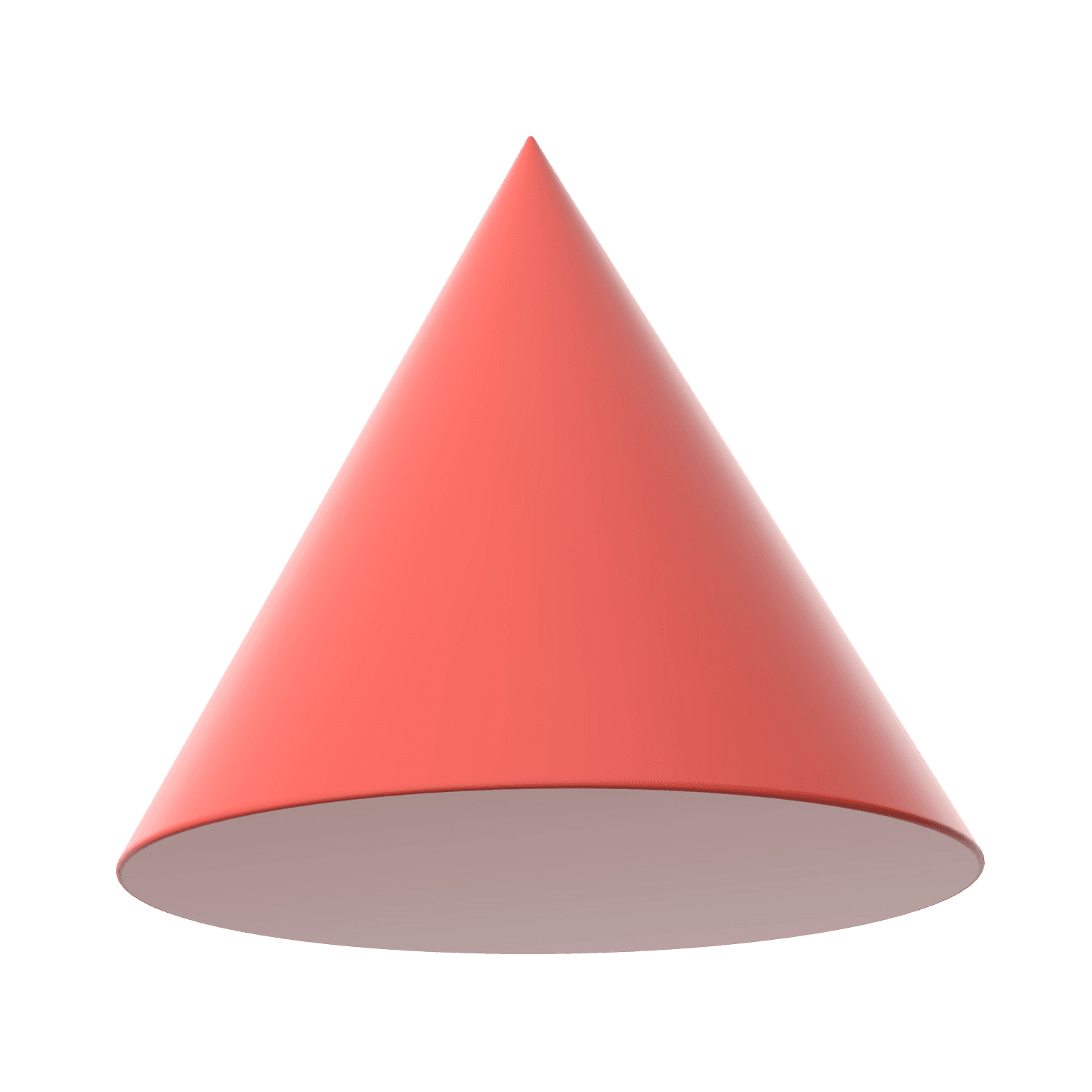 Decoratieve rode kegel vorm voor Hugarro AI Agency website